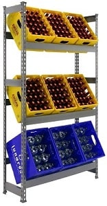 etagere pour casiers bouteilles